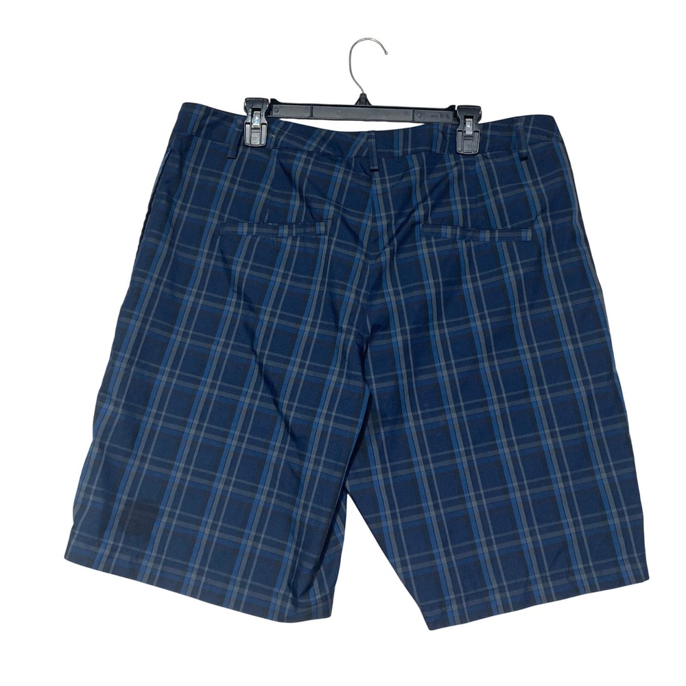 Reebok Mens Blue Plaid Golf‎ Shorts Size 38 Performance Polyester B8919